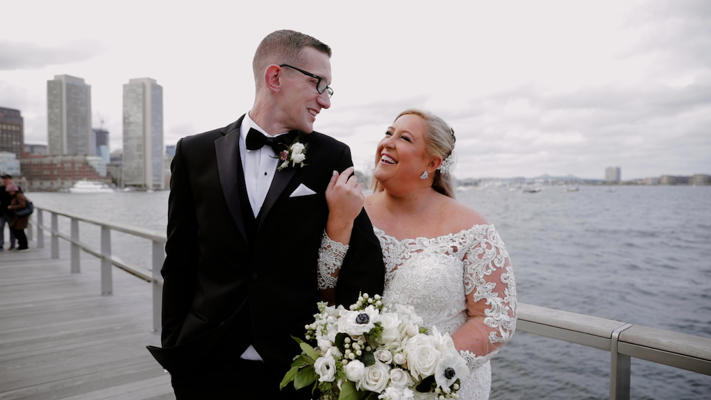 An intimate ceremony at the Boston Seaport