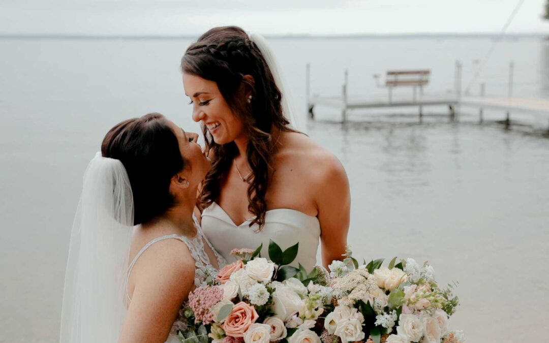A Romantic Sebago Lake Wedding at Autumn Lane Estate | Shannon & Jessica